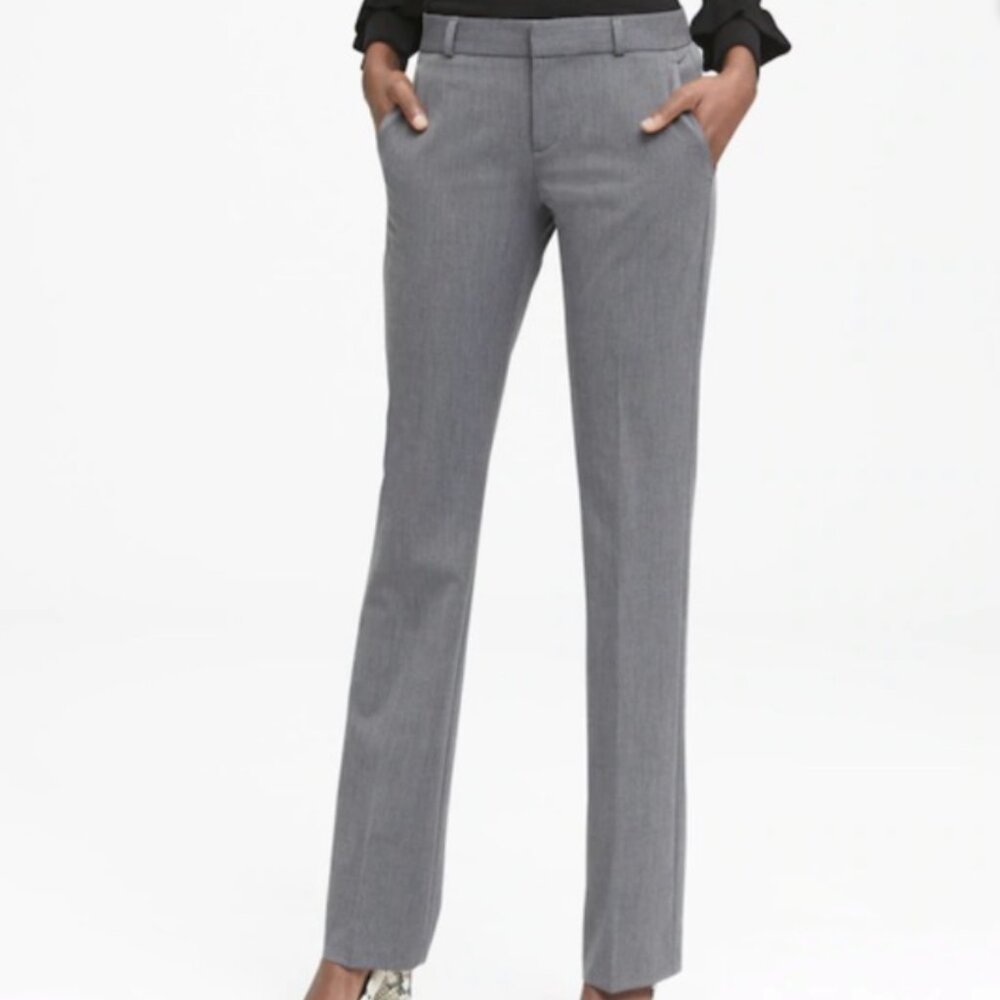 Banana Republic Logan Grey Slacks Trousers Size 0